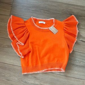 Orange Vestique top